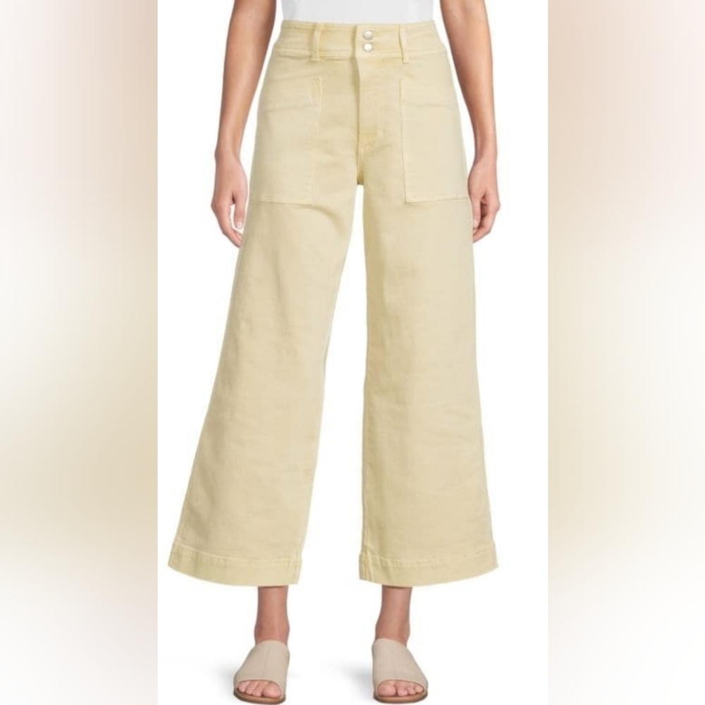 NWT Joe's Wide Leg Ankle Cargo Pant: Size- 34: Color- Anise Flower